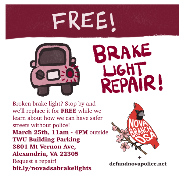 Volunteer to Support the Free Brake Light Repair Clinic